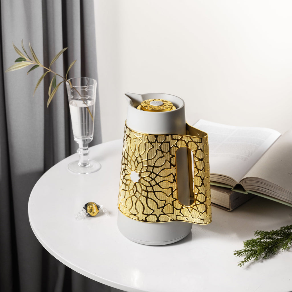 Asala - Vacuum Flask / Thermos - Grey & Gold