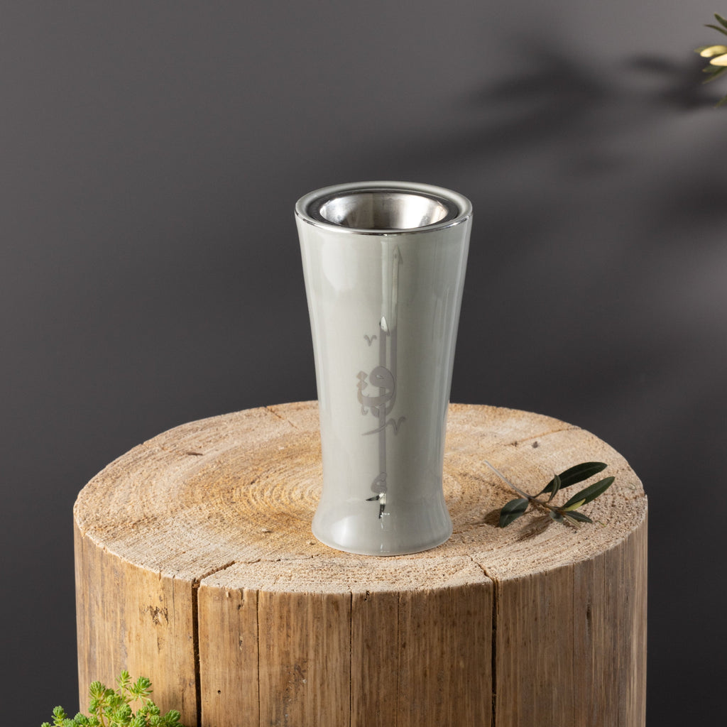 Liqa'a - Incense Burner - Grey & Silver