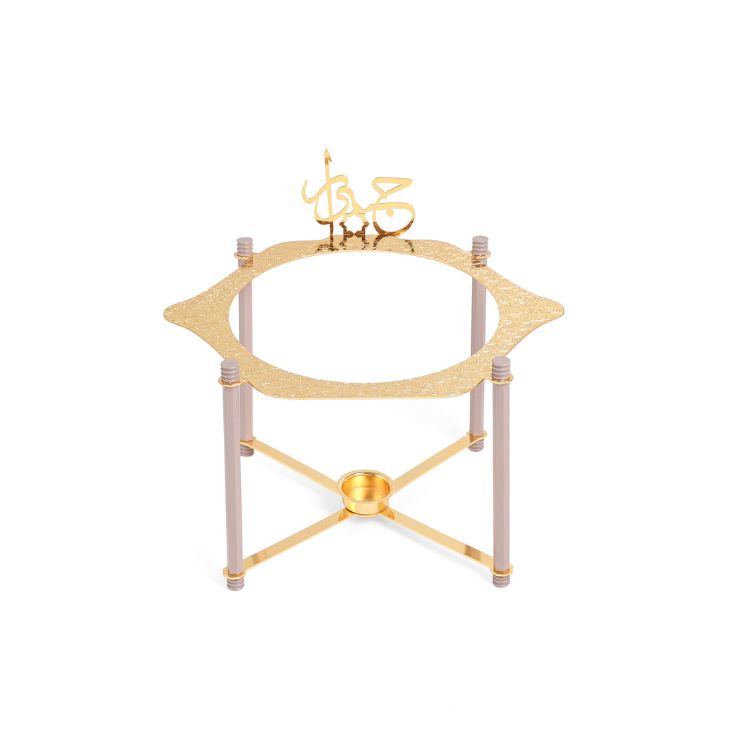 Jiwar - Deluxe Gold Engraved Soup Buffet - Lavender & Gold