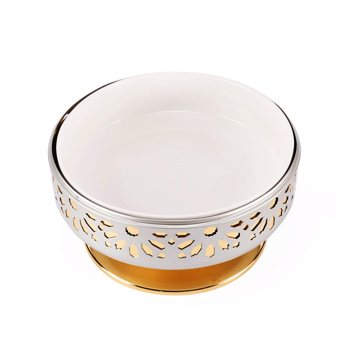 Ikram - Small Buffet Server - Silver & Gold