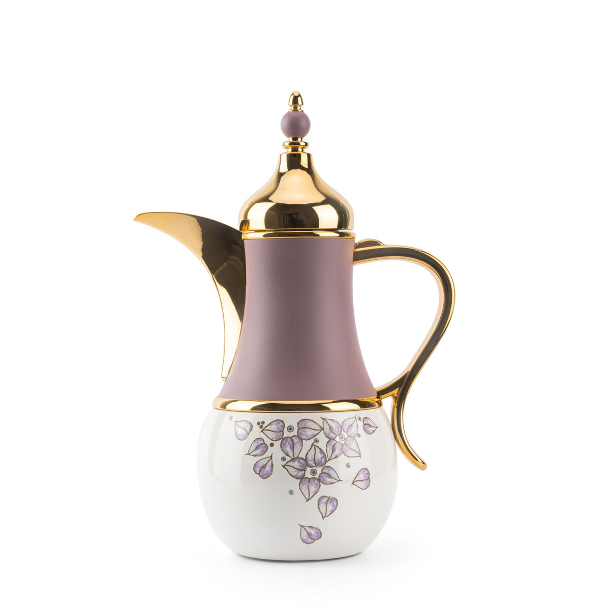 Stylish Lilac - Thermos/Vacuum Flask- Purple & Gold