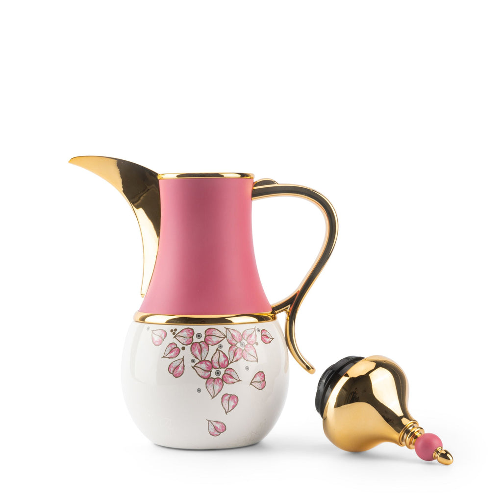 Stylish Lilac - Thermos/Vacuum Flask - Pink & Gold