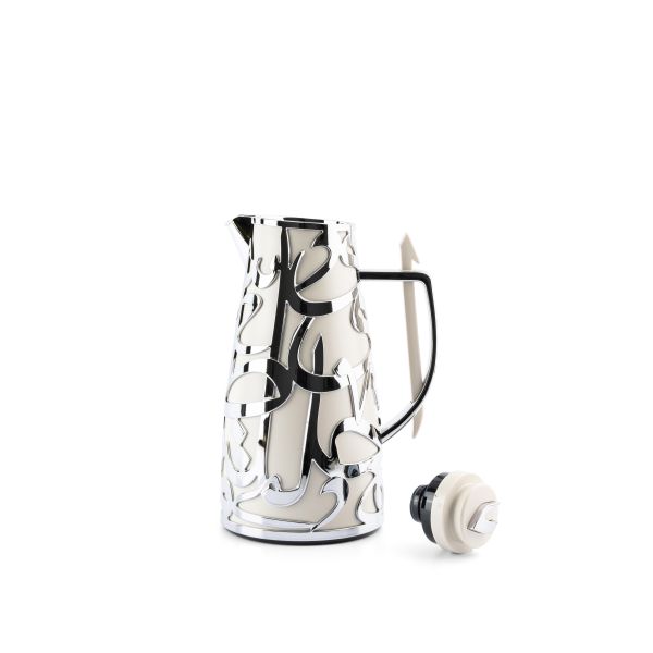 Luxury Diwan - Vacuum Flask - Pearl & Silver