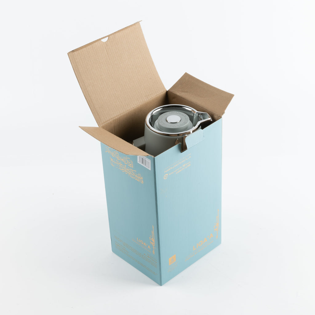 Liqa'a - Vacuum Flask / Thermos - Grey & Silver